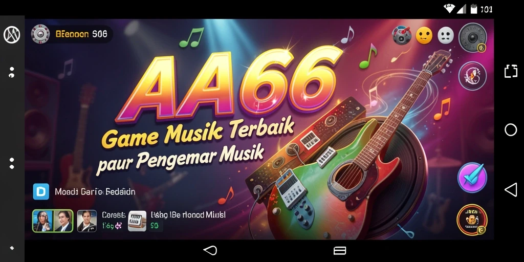 Tampilan gameplay AA666 yang seru dengan irama musik.