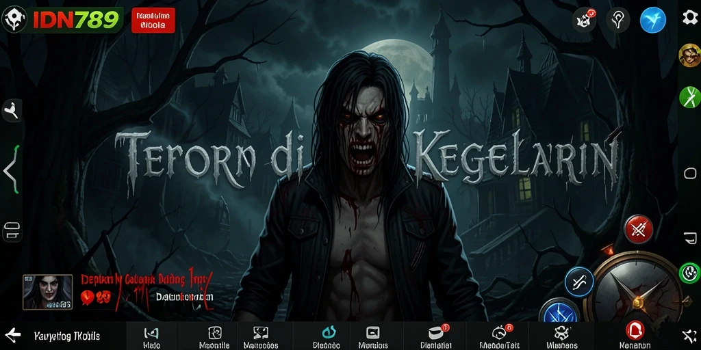 Screenshot menampilkan suasana mencekam dalam gameplay IDN789.