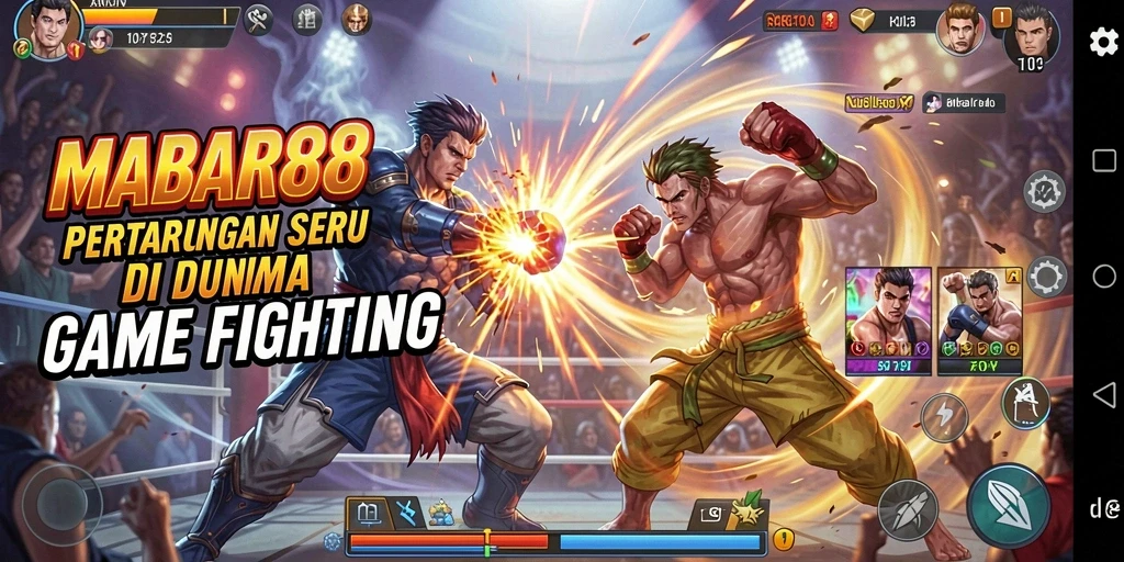 Tampilan seru dari gameplay Fighting di MABAR88.
