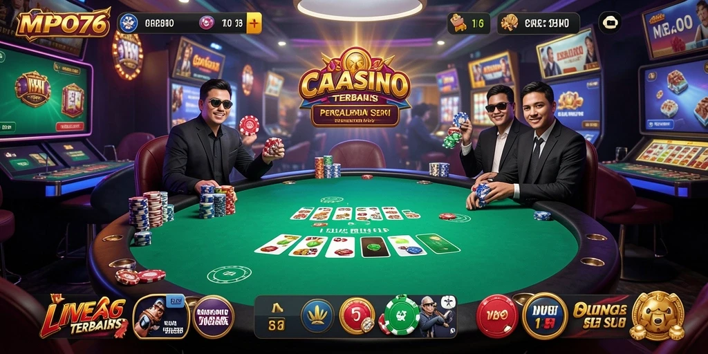 Tampilan gameplay seru MPO76 dalam pengalaman Live Casino.