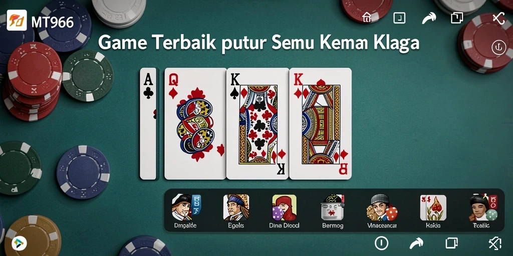 Screenshot menampilkan gameplay seru pada aplikasi Domino MT966.