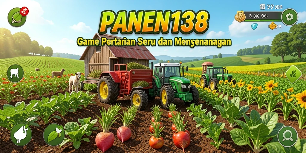 Tampilan gameplay seru saat bertani di PANEN138.