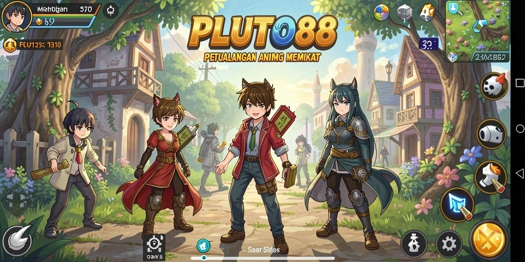 Gameplay <strong>PLUTO88</strong> yang penuh aksi dan petualangan anime.